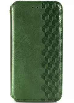 Кожаный чехол книжка GETMAN Cubic (PU) для Xiaomi Poco X5 Pro 5G / Redmi Note 12 Pro 5G, Зеленый