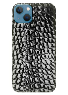 Apple iPhone 13 силиконовый чехол с картинкой - Змеиная кожа