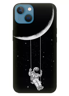 Apple iPhone 13 Mini силиконовый чехол с картинкой - Качеля на луне