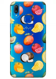Вкусный чехол для Vivo Y93 Lite с картинкой летних фруктов