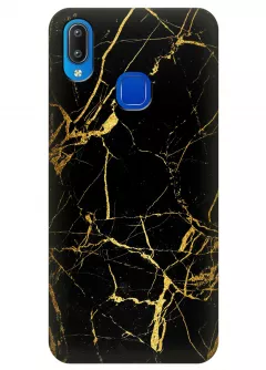 Необыкновыенный чехол для телефона Vivo Y93 Lite - Золотой мрамор