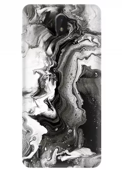 Чехол на Nokia C01 Plus с печатью необычного принта камня опала