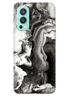 Чехол на OnePlus Nord 2 5G с печатью необычного принта камня опала