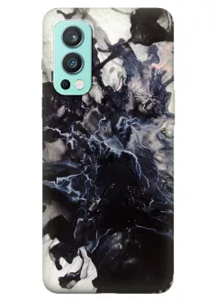 Чехол силиконовый на ВанПлюс Норд 2 с уникальным рисунком - Взрыв мрамора