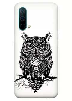 Клевый чехол для OnePlus Nord CE 5G с рисунком тату совы