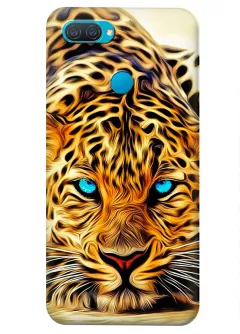 Чехол OPPO A12 из тонкого силикона с красивым леопардом