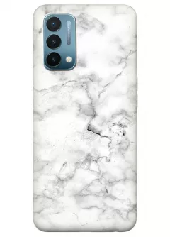 Чехол на OnePlus Nord N200 5G с дизайном белого мрамора