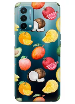 Вкусный чехол для OnePlus Nord N200 5G с картинкой летних фруктов