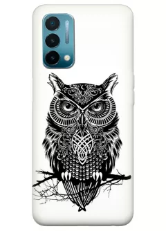 Клевый чехол для OnePlus Nord N200 5G с рисунком тату совы