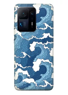 Защитный бампер для Xiaomi Mix 4 с нарисованным волнами