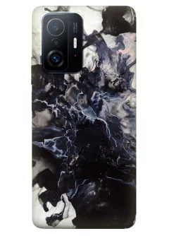Чехол силиконовый на Ксиоми 11Т Про с уникальным рисунком - Взрыв мрамора