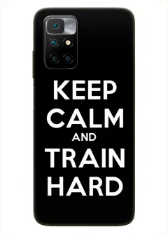 Redmi 10 Prime спортивный защитный чехол - Keep Calm and Train Hard