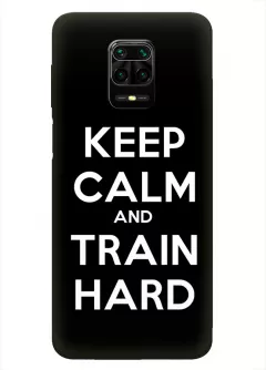 Redmi Note 10 Lite спортивный защитный чехол - Keep Calm and Train Hard