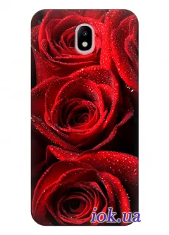 Чехол для Galaxy J5 2017 - Бархатные розы