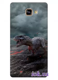 Чехол для Galaxy A3 - Динозавр Рекс