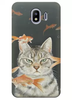 Чехол для Galaxy J4 - Кошачье настроение