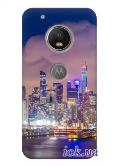 Чехол для Motorola Moto G5 - Огни большого города