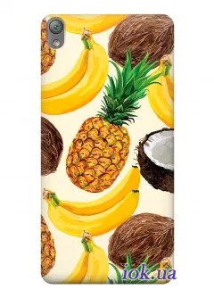 Чехол для Sony Xperia E5 - Тропические фрукты