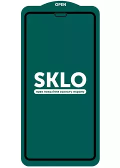 Защитное стекло SKLO 5D (тех.пак) для Apple iPhone 12 (6.1") || Apple iPhone 12 Pro, Черный