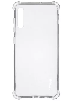 TPU чехол GETMAN Ease logo усиленные углы для Samsung Galaxy A30s, Бесцветный (прозрачный)