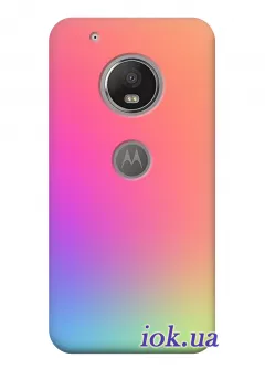 Чехол для Motorola Moto G5 Plus - Радужный переход