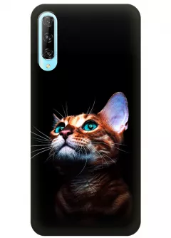 Чехол для Huawei P Smart Pro - Зеленоглазый котик