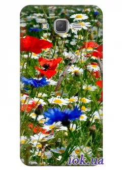 Чехол для Galaxy J5 - Полевые цветы