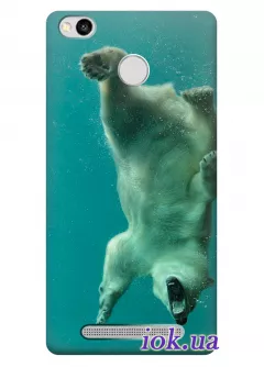 Чехол для Xiaomi Redmi 3S - Белый Медведь