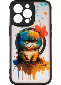 Чехол Gelius Print Case UV (Magsafe) для iPhone 13 Pro Fluffy Cat
