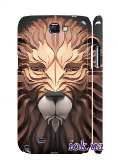 Чехол для Galaxy Note 2 - Шикарный лев