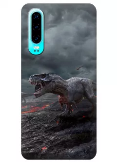 Чехол для Huawei P30 - Динозавры