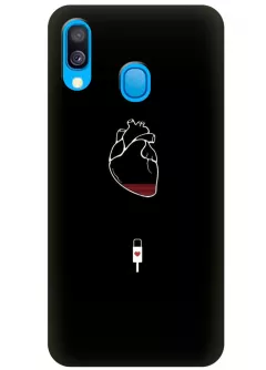 Чехол для Galaxy A40 - Уставшее сердце