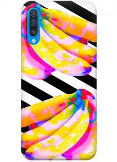 Чехол для Galaxy A50 - Яркие бананы