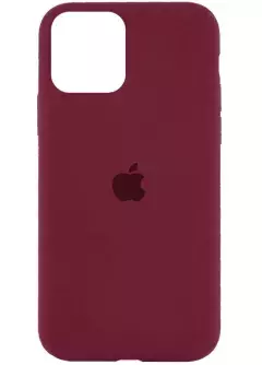 Чехол Silicone Case Full Protective (AA) для Apple iPhone 11 (6.1"), Бордовый / Plum