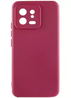 Чехол Silicone Cover Lakshmi Full Camera (A) для Xiaomi 13, Бордовый / Marsala