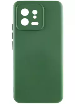 Чехол Silicone Cover Lakshmi Full Camera (A) для Xiaomi 13, Зеленый / Dark green