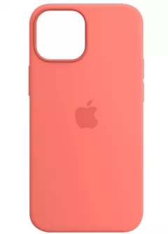 Чехол Silicone case (AAA) full with Magsafe and Animation для Apple iPhone 13 Pro Max (6.7"), Розовый / Pink Pomelo