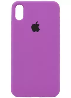 Чехол Silicone Case Full Protective (AA) для Apple iPhone XS Max (6.5"), Фиолетовый / Grape