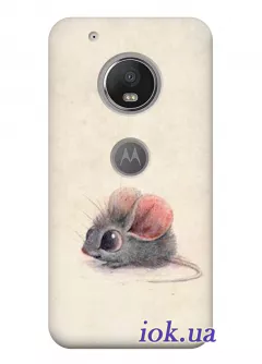 Чехол для Motorola Moto G5 Plus - Серый мышонок
