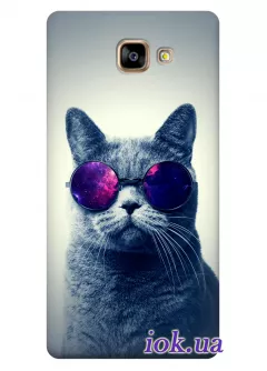 Чехол для Galaxy A3 - Кот в очках