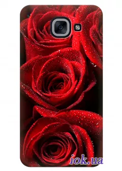 Чехол для Galaxy J7 Max - Red roses