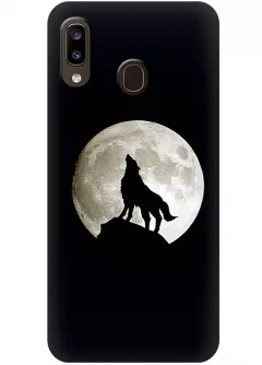 Чехол для Galaxy A20 - Воющий волк