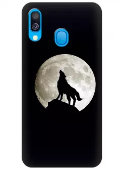 Чехол для Galaxy A40 - Воющий волк