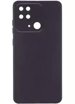 Силиконовый чехол Candy Full Camera для Xiaomi Redmi 10C, Черный / Black