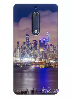 Чехол для Nokia 5 - Ночной город