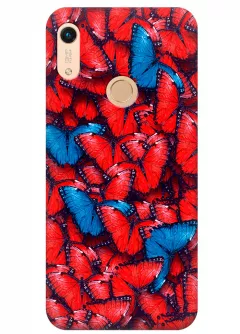 Чехол для Huawei Honor 8A - Красные бабочки