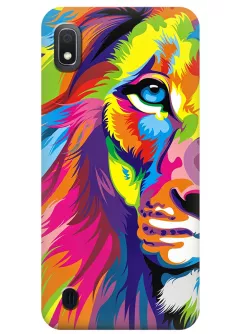 Чехол для Galaxy A10 - Красочный лев