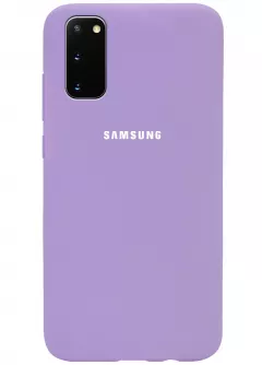 Чехол Silicone Cover Full Protective (AA) для Samsung Galaxy S20, Сиреневый / Dasheen
