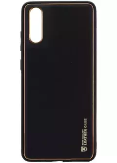 Кожаный чехол Xshield для Samsung Galaxy A50 (A505F) / A50s / A30s, Черный / Black