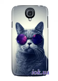 Чехол для Galaxy S4 Black Edition - Кот в космо очках